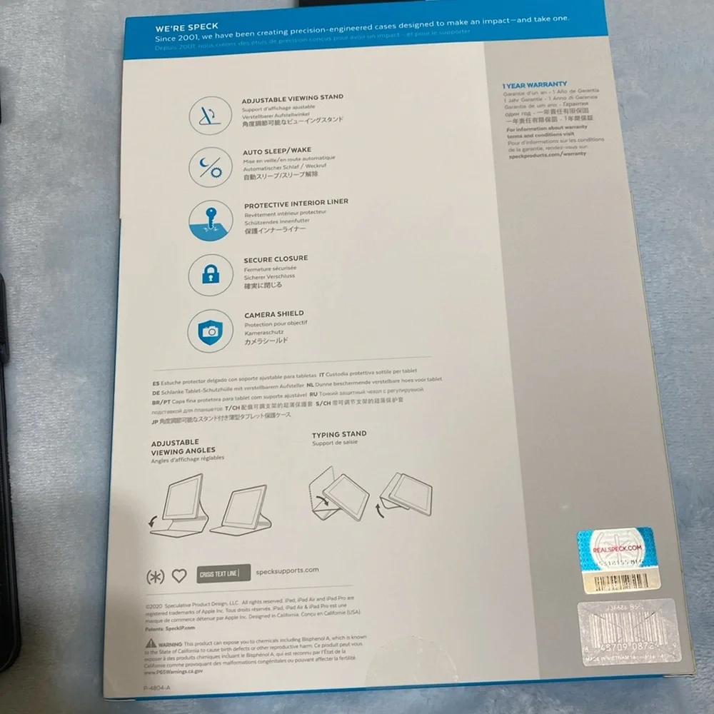 iPad case adjustable viewing stand. 2 new iPad case bundle.